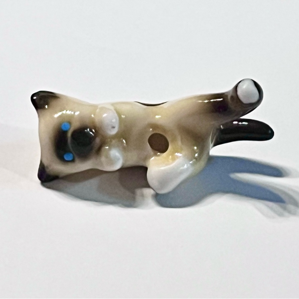 🎉 HP! 🎉 VINTAGE 70’s Set of 2 Miniature Kitten Figurines - Picture 5 of 14